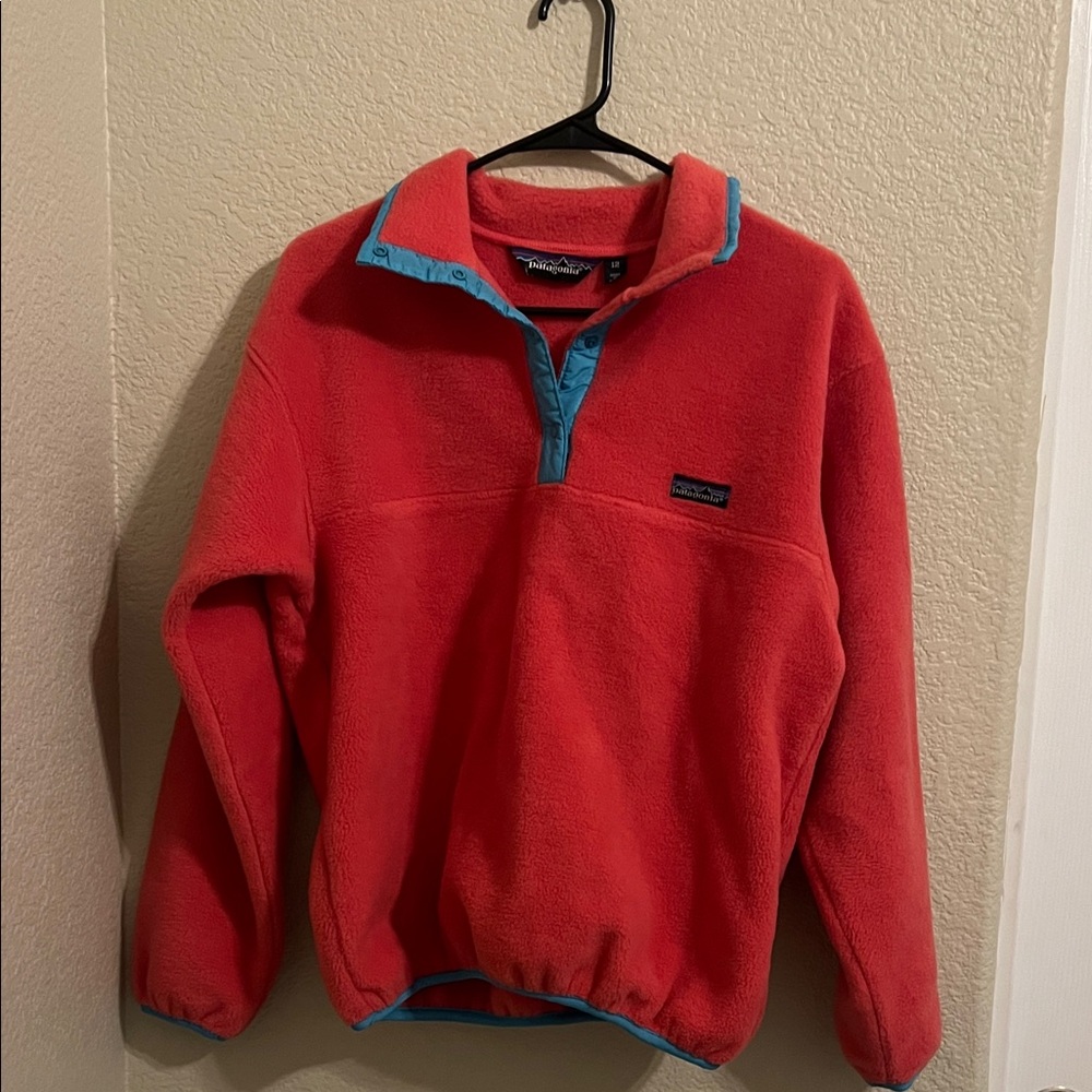 Patagonia Red Zip Up Sweater